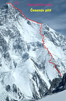 K2 Baskydská cesta Česenův pilíř